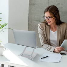 Load image into Gallery viewer, Laptop Stand Aluminum Angle Adjustable Computer Holder Riser Heat Vent
