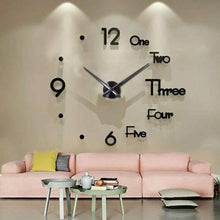 Load image into Gallery viewer, Large 3D Frameless Wall Clock Stickers
