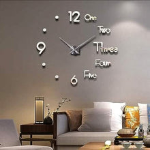 Load image into Gallery viewer, Large 3D Frameless Wall Clock Stickers
