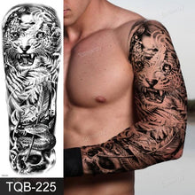 Load image into Gallery viewer, Large Black Temporary Tattoo Waterproof Luxury Big Tattoo For Body Arm Legs Modern Design
