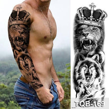 Load image into Gallery viewer, Large Black Temporary Tattoo Waterproof Luxury Big Tattoo For Body Arm Legs Modern Design
