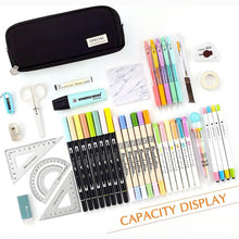 Load image into Gallery viewer, Large Capacity 3 Compartment Pouch Pencil Case
