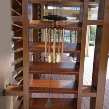 Load image into Gallery viewer, Large Copper Money Pendant Wind Chime Tubes Bells Copper Metal Pipe Chime Large Wind Chimes Bells Tubes Pendant Balcony Outdoor Yard Garden Home Decoration
