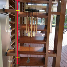 Load image into Gallery viewer, Large Copper Money Pendant Wind Chime Tubes Bells Copper Metal Pipe Chime Large Wind Chimes Bells Tubes Pendant Balcony Outdoor Yard Garden Home Decoration
