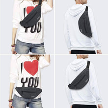 Load image into Gallery viewer, Large Crossbody Fanny Pack with 4-Zipper Pockets
