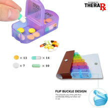 Load image into Gallery viewer, Large Daily Pill Box Medicine Organizer with PU Leather Case
