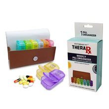 Load image into Gallery viewer, Large Daily Pill Box Medicine Organizer with PU Leather Case
