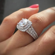Load image into Gallery viewer, Large Oval Women Synthetic Zirconia Wedding Rings
