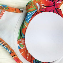 Load image into Gallery viewer, Large Size Swimsuit Women High Waist Bikini Swimwear Women High Waisted Bikini Set Two Piece Swimsuits Tummy Control Bathing Suits With Shorts Push Up Swim Wear Female Bandage Bikini Set Bathing Suit Women
