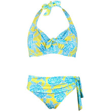 Load image into Gallery viewer, Large Size Swimsuit Women High Waist Bikini Swimwear Women High Waisted Bikini Set Two Piece Swimsuits Tummy Control Bathing Suits With Shorts Push Up Swim Wear Female Bandage Bikini Set Bathing Suit Women
