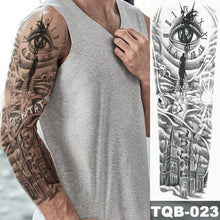Load image into Gallery viewer, Large Tattoo Sleeve Arm Waterproof Temporary Sticker Tiger Fox For Arm Luxury Colorful Design
