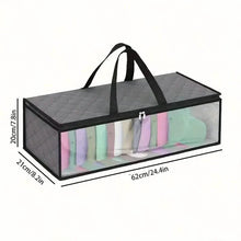 Load image into Gallery viewer, Large Under Bed Storage Bag with Zips
