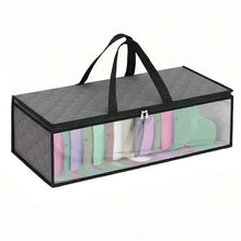 Load image into Gallery viewer, Large Under Bed Storage Bag with Zips
