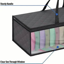 Load image into Gallery viewer, Large Under Bed Storage Bag with Zips

