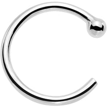 Load image into Gallery viewer, 20G 1/4 925 Sterling Silver Nose Hoop
