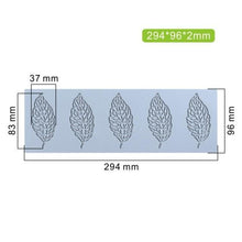 Load image into Gallery viewer, Leaf Cake Mold Coral Leaves Decorative Lace Mat Sugar Craft Silicone Pad Fondant Moulds Decorating Tools Baking Accessories Leaf Mold Fondant Leaf 3D Cake Decorations Styling Chocolate Sugar Cookie Cutter Set Silicone Mold
