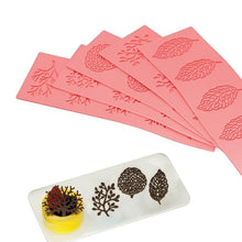 Load image into Gallery viewer, Leaf Cake Mold Coral Leaves Decorative Lace Mat Sugar Craft Silicone Pad Fondant Moulds Decorating Tools Baking Accessories Leaf Mold Fondant Leaf 3D Cake Decorations Styling Chocolate Sugar Cookie Cutter Set Silicone Mold

