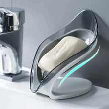 Load image into Gallery viewer, Leaf Shape Soap Box Creative Drain Soap Holder Bathroom Soap Holder Free Perforated Soap Dish For Bathroom Suction Cup Soap Dish Soap Dish with Draining Tray Soap Holder Saver for Shower Bathroom Keep Soap Bars Dry Clean
