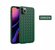 Load image into Gallery viewer, Leather Breathable Mesh Phone Case Suitable For iPhone 14 13 11 Pro Max 12 Mini Xs 6S 7 8 Plus X XR Silicone Soft Thin Protective Exquisite Textures Case For Iphone Comfortable Grip Elegant Case For Smartphone

