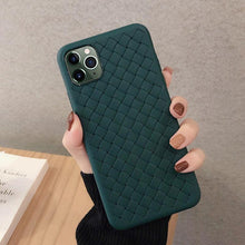 Load image into Gallery viewer, Leather Breathable Mesh Phone Case Suitable For iPhone 14 13 11 Pro Max 12 Mini Xs 6S 7 8 Plus X XR Silicone Soft Thin Protective Exquisite Textures Case For Iphone Comfortable Grip Elegant Case For Smartphone
