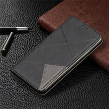 Load image into Gallery viewer, Leather Case For iPhone 11 12 13 14 Pro Max Mini XR XS Max X Flip Case Cover For iPhone SE Brown Leather Flip Case with Invisible Magnet and Card Slot Protective Case
