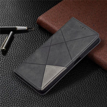 Load image into Gallery viewer, Leather Case For iPhone 11 12 13 14 Pro Max Mini XR XS Max X Flip Case Cover For iPhone SE Brown Leather Flip Case with Invisible Magnet and Card Slot Protective Case
