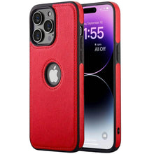 Load image into Gallery viewer, Leather Case Thin Flexible Soft Grip Luxury  PU Leather Cover for Men Durable Anti-Scratch Full Phone Cases For iPhone 14 Pro Max 14 Plus Case Slim PU Leather Soft Shockproof Back Cover for iPhone 14 Pro
