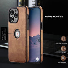 Load image into Gallery viewer, Leather Case Thin Flexible Soft Grip Luxury  PU Leather Cover for Men Durable Anti-Scratch Full Phone Cases For iPhone 14 Pro Max 14 Plus Case Slim PU Leather Soft Shockproof Back Cover for iPhone 14 Pro
