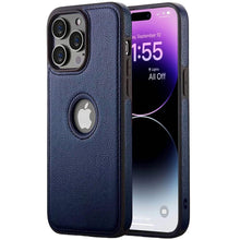 Load image into Gallery viewer, Leather Case Thin Flexible Soft Grip Luxury  PU Leather Cover for Men Durable Anti-Scratch Full Phone Cases For iPhone 14 Pro Max 14 Plus Case Slim PU Leather Soft Shockproof Back Cover for iPhone 14 Pro

