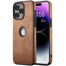 Load image into Gallery viewer, Leather Case Thin Flexible Soft Grip Luxury  PU Leather Cover for Men Durable Anti-Scratch Full Phone Cases For iPhone 14 Pro Max 14 Plus Case Slim PU Leather Soft Shockproof Back Cover for iPhone 14 Pro
