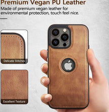 Load image into Gallery viewer, Leather Case Thin Flexible Soft Grip Luxury  PU Leather Cover for Men Durable Anti-Scratch Full Phone Cases For iPhone 14 Pro Max 14 Plus Case Slim PU Leather Soft Shockproof Back Cover for iPhone 14 Pro
