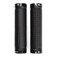 Load image into Gallery viewer, Leather City Mountain Bike Handlebar Cover Handle Grips Bar End Non-slip Aluminum Lock Ergonomic Design Non-Slip Microfiber Leather Bicycle Grip With Aluminum Alloy Dual Lock-On Bicycle Handle Bar Covers For Mountain Road Bike
