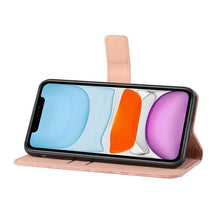 Load image into Gallery viewer, Leather Flip Case For iphone 11 12 13 Pro Max Mini Case Wallet Card Phone Cover For iphone  Genuine Leather 2 in 1 Flip Simple Magnetic Cover For iPhone
