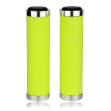 Load image into Gallery viewer, Leather Mountain Bike Scooter Bicycle Handlebar Cover Handle Grips Non-Slip Lock-on Bike Handlebar Grips Locking Non-Slip-PU Bicycle Handle Grip Bike Grips Widen Holding Surface For Cycling Mountain And Bicycles
