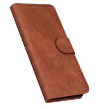 Load image into Gallery viewer, Leather Phone Case Wallet Cover For iPhone XR XS 10 11 Pro 12 mini 13 Pro Max Flip Stand Case Simple Skin-Friendly PU Leather Case Wallet Protective Case Flip Shockproof Mobile Phone Case
