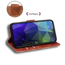 Load image into Gallery viewer, Leather Phone Case Wallet Cover For iPhone XR XS 10 11 Pro 12 mini 13 Pro Max Flip Stand Case Simple Skin-Friendly PU Leather Case Wallet Protective Case Flip Shockproof Mobile Phone Case
