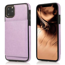 Load image into Gallery viewer, Leather Wallet Case For iPhone 11 Pro Max XS Max XR X 8 7 6S 6Plus 5 5S With Stand Card Pocket Case Cover Shockproof Texture PU Leather  Wallet Cover
