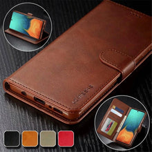 Load image into Gallery viewer, Leather Wallet Case for Xiaomi 12T 12X 11T Mi 11 Lite Poco M4 M3 X4 X3 Pro F3 Redmi 10C 9C 9A Note 11S 10 9S 8T Pro Flip Cover Card Holder  Wallet Flip Protective Phone Case
