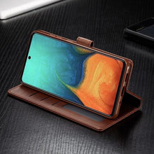 Load image into Gallery viewer, Leather Wallet Case for Xiaomi 12T 12X 11T Mi 11 Lite Poco M4 M3 X4 X3 Pro F3 Redmi 10C 9C 9A Note 11S 10 9S 8T Pro Flip Cover Card Holder  Wallet Flip Protective Phone Case

