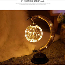 Load image into Gallery viewer, LED Ball Lamp Wrought Iron Moon Lamp
