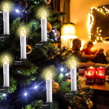 Load image into Gallery viewer, LED Candles Light Flameless Remote Control For Home Dinner Party Christmas Tree Candle LED Flameless Taper Candles Flickering with Remote Timer Battery Operated Waterproof Christmas Tree Candles Warm White Window Candles  Decoration Lamp Light New Years
