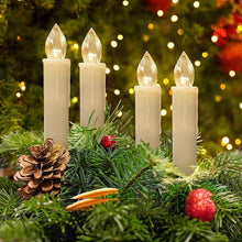 Load image into Gallery viewer, LED Candles Light Flameless Remote Control For Home Dinner Party Christmas Tree Candle LED Flameless Taper Candles Flickering with Remote Timer Battery Operated Waterproof Christmas Tree Candles Warm White Window Candles  Decoration Lamp Light New Years
