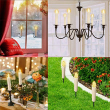 Load image into Gallery viewer, LED Candles Light Flameless Remote Control For Home Dinner Party Christmas Tree Candle LED Flameless Taper Candles Flickering with Remote Timer Battery Operated Waterproof Christmas Tree Candles Warm White Window Candles  Decoration Lamp Light New Years
