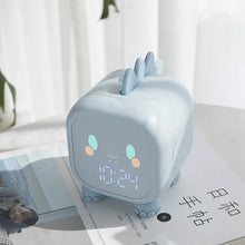 Load image into Gallery viewer, Led Cartoon Alarm Clock Voice Control Digital
