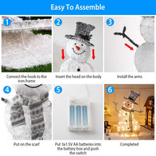 Load image into Gallery viewer, LED Christmas Snowman Decoration
