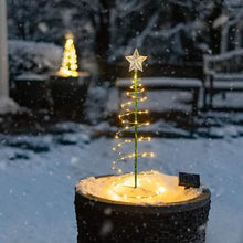 Load image into Gallery viewer, LED Christmas Tree Outdoor Solar Ground Plug Lights
