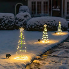 Load image into Gallery viewer, LED Christmas Tree Outdoor Solar Ground Plug Lights
