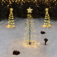 Load image into Gallery viewer, LED Christmas Tree Outdoor Solar Ground Plug Lights
