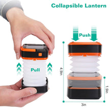 Load image into Gallery viewer, LED Collapsible Solar Camping Lantern
