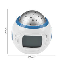 Load image into Gallery viewer, LED Digital Alarm Clock Alarm Clock for Kids Clocks Digital with LED Display Projection Music Star Sky Projection Calendar Thermometer Snooze Starry Star Glowing Alarm Clock For Children Baby Room Calendar Thermometer Night Light Projector
